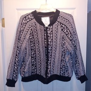 2x paisley bomber jacket